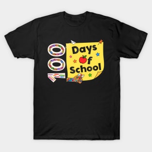 Groovy Art Teacher 100 Days Of School Teachers Students T-Shirt